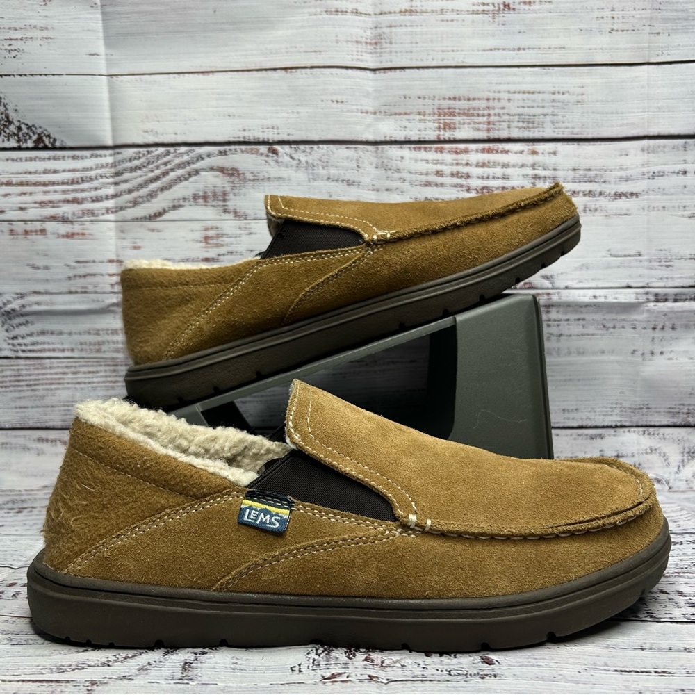 Lems Drifter Fur Slip On Comfort Slipper Shoes Men’s Size 10